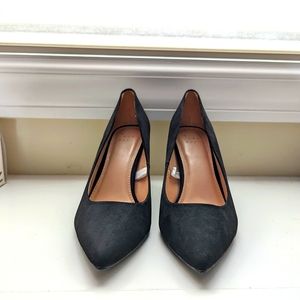 A New Day Gemma black velvet heels